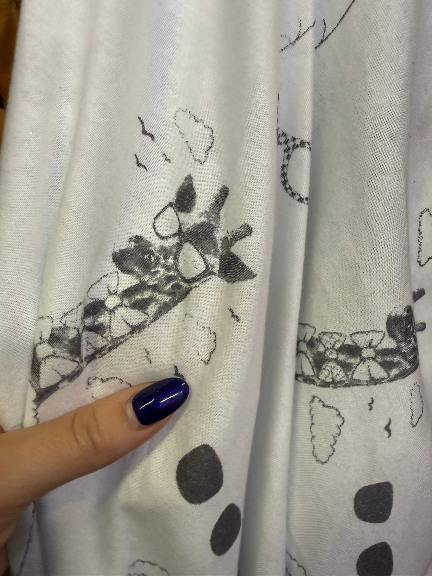 White Giraffe Sunglasses Animal Print Cotton Jersey Knit "Curious Giraffe"