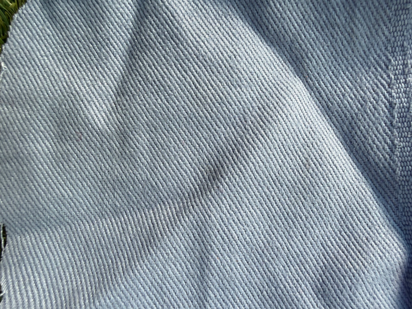 Light Blue Cotton Brush Twill Woven Bull Denim "Heavy Blue"