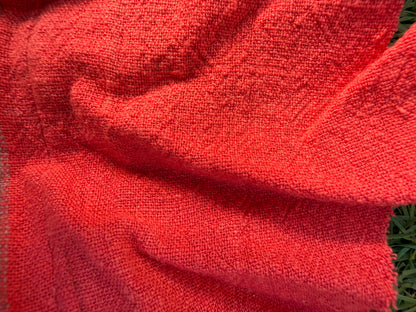 Red Tomato Linen Rayon Blend Woven "Fresh Strawberry"