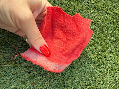 Red Tomato Linen Rayon Blend Woven "Fresh Strawberry"