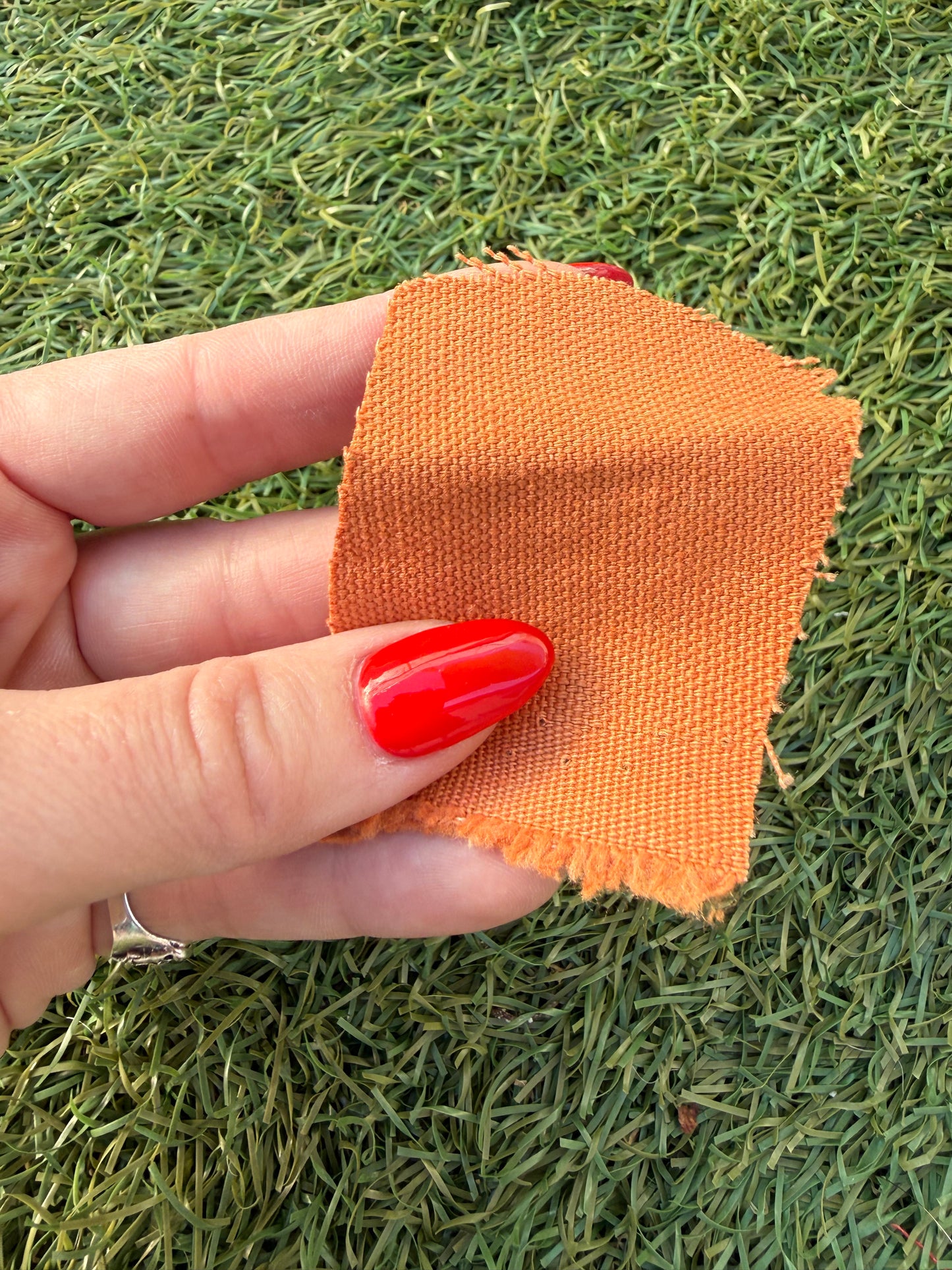 Warm Orange Cotton Duck Canvas "Butter Scotch"