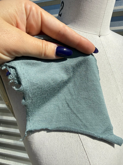 'Astoria' Sage Green Rayon Spandex Jersey – Deadstock | Pre-Cut Yardage