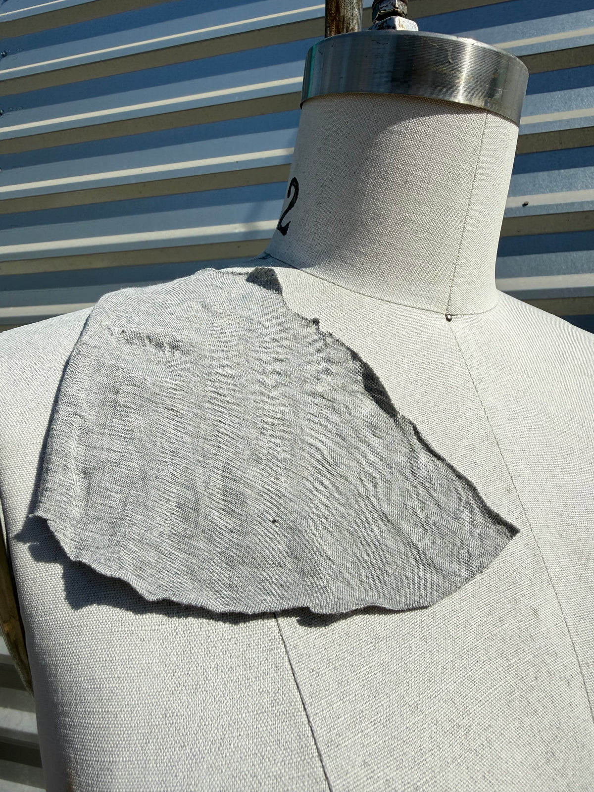 'Dove' Heather Grey Rayon Spandex Jersey – Deadstock | Pre-Cut Yardage