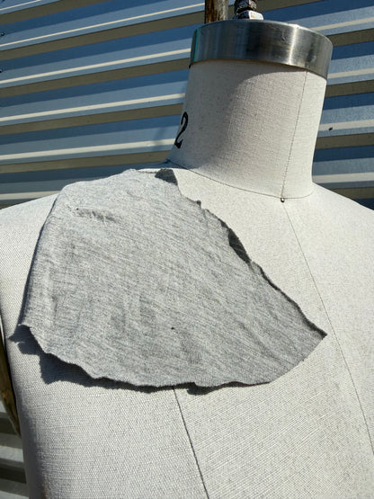 'Dove' Heather Grey Rayon Spandex Jersey – Deadstock | Pre-Cut Yardage