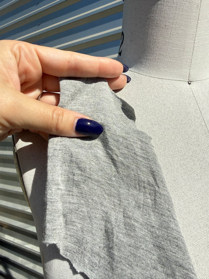 'Dove' Heather Grey Rayon Spandex Jersey – Deadstock | Pre-Cut Yardage