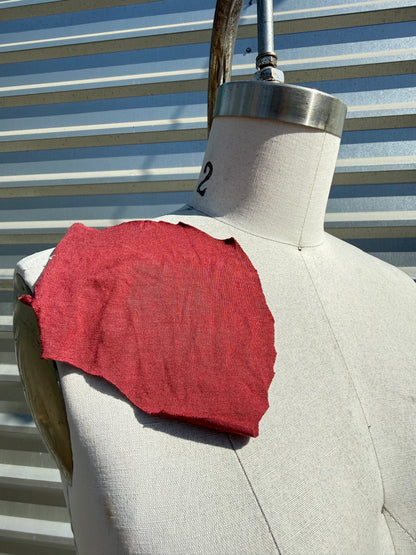 'Mom's Lipstick' Vintage Rose Pink Rayon Spandex Jersey – Deadstock | Pre-Cut Yardage
