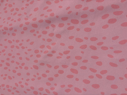 Pink Abstract Dots Print Nylon Spandex Swim Knit "Bright Spot"
