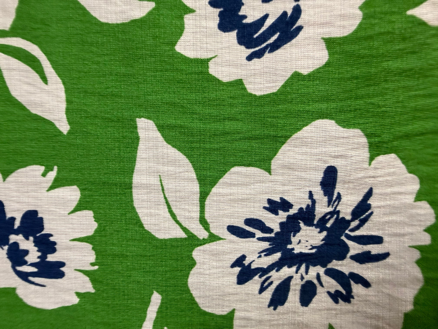 Green Blue white  Floral Rayon Fille "Vacay Kelly"