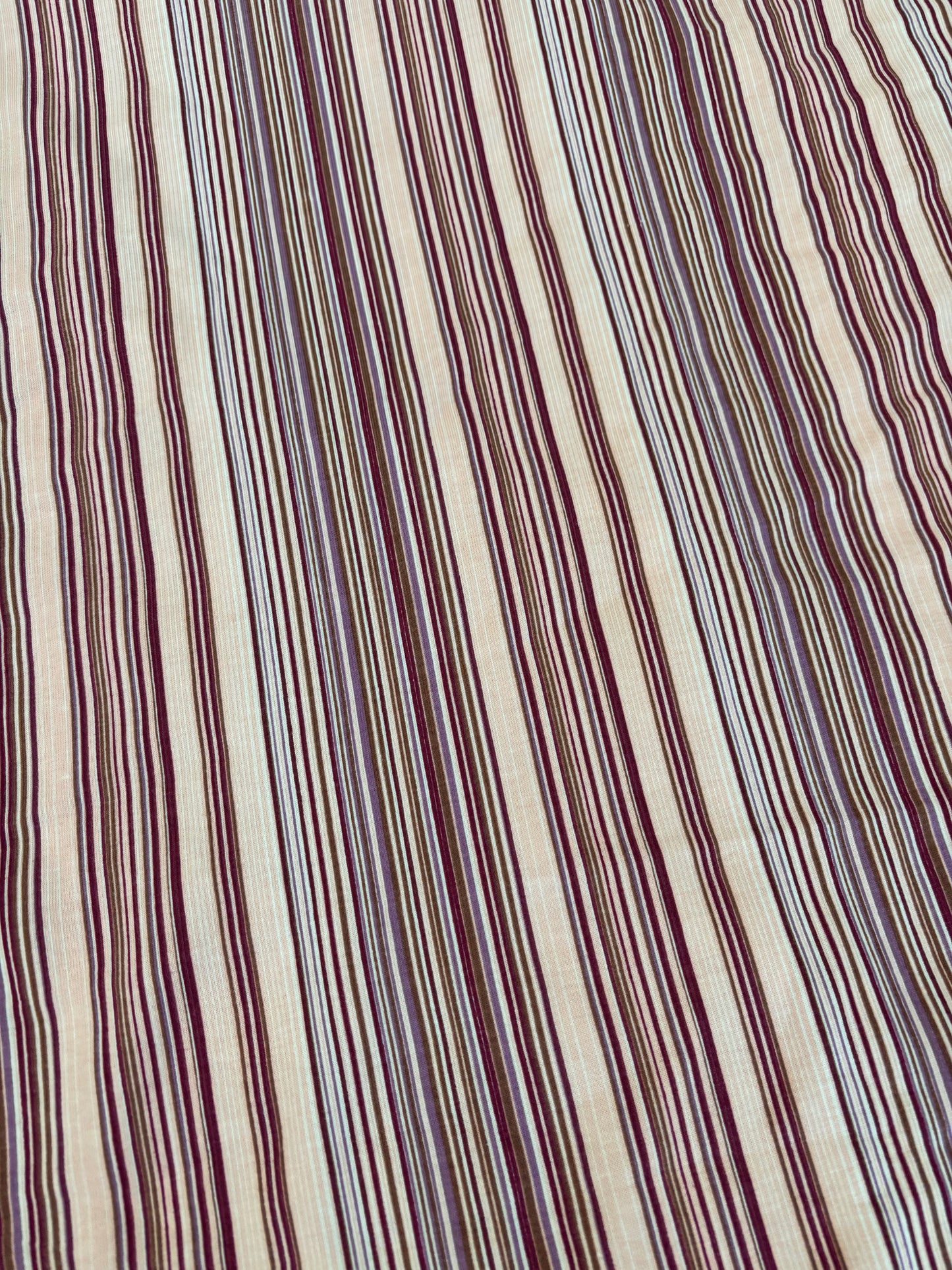 Purple Pink Stripe Cotton Spandex Jersey "Zuri"