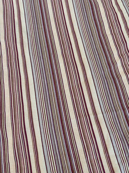 Purple Pink Stripe Cotton Spandex Jersey "Zuri"