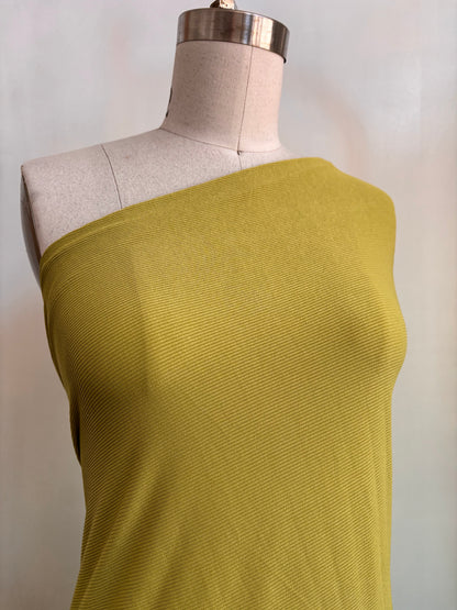 Citrine Yellow Rib Polyester Spandex Rib knit "Citrine"