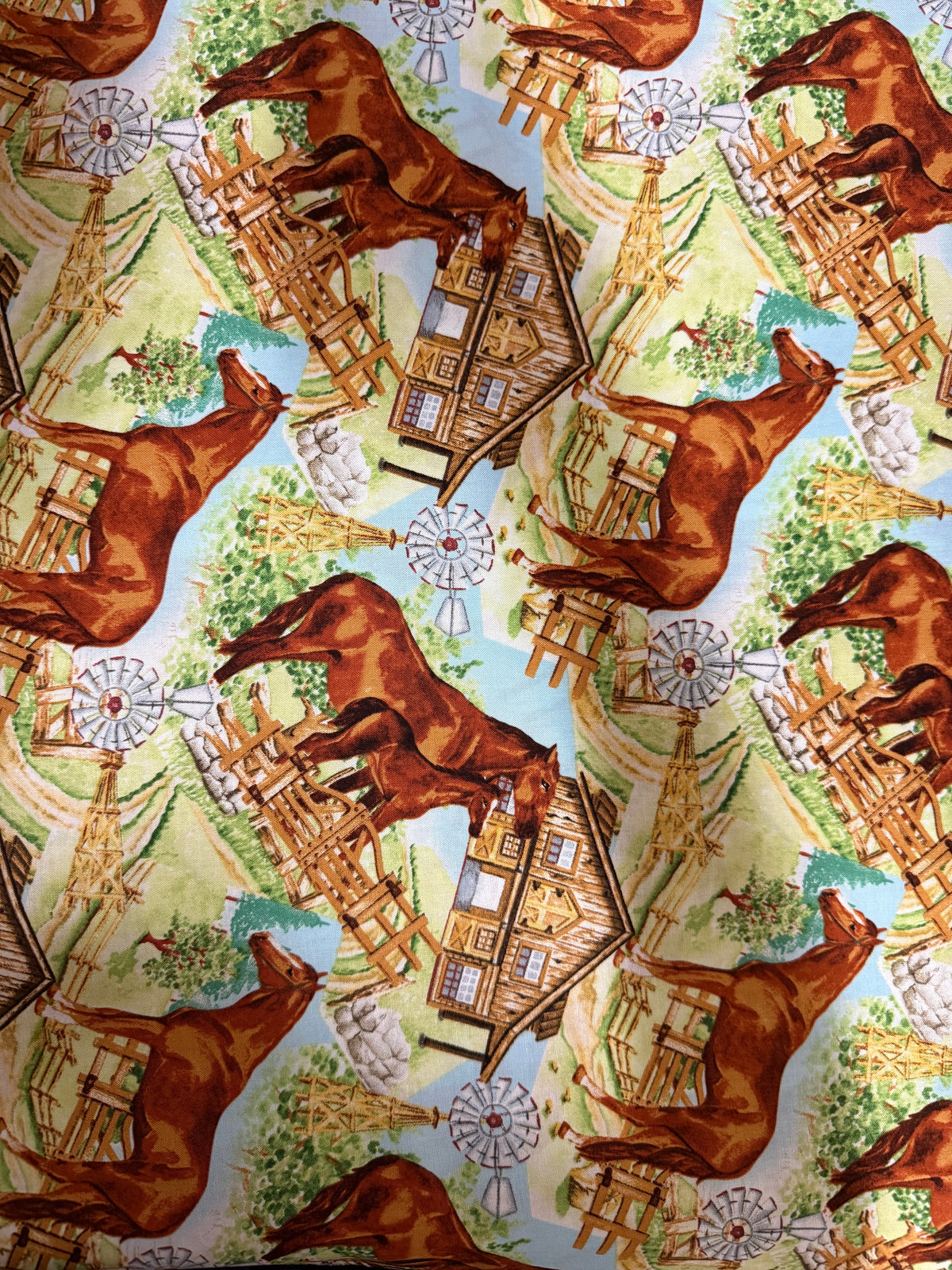 Wild Horses Print Quilt Cotton "Wild, Wild Horses"