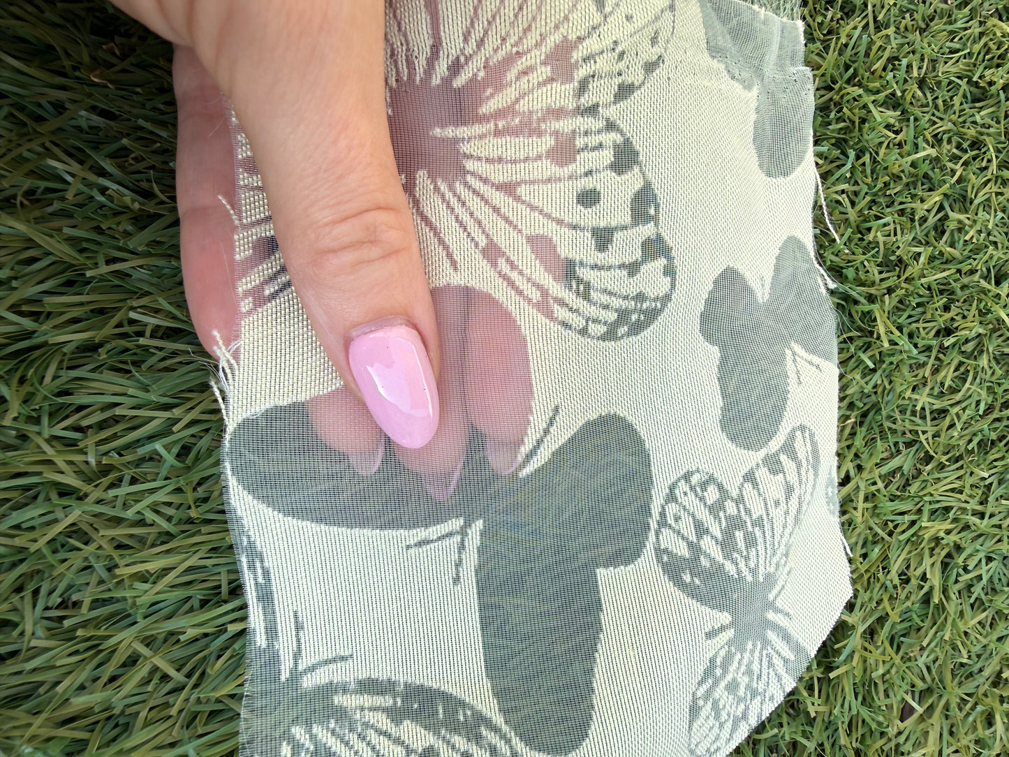 Light Yellow Butterfly Sheer Organza Burnout Polyester Woven "Mellow Romance"