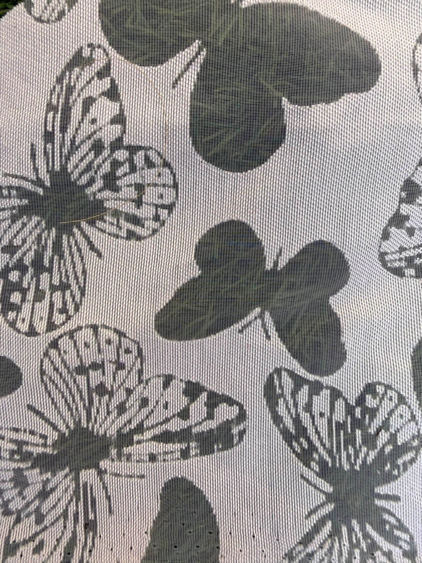 Light Pink Butterfly Sheer Organza Burnout Polyester Woven "Sweet Romance"