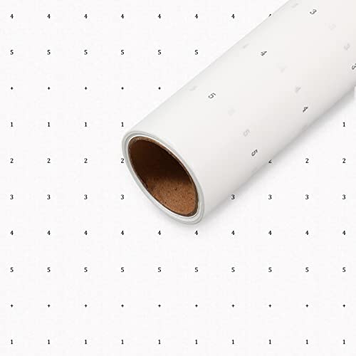 Dotted Pattern Paper for Sewing, 45 Inch x 10 Yards Tracing Paper for Pattern Drafting, Spaced Every Inch Alphanumeric Marking Paper for Dressmaking