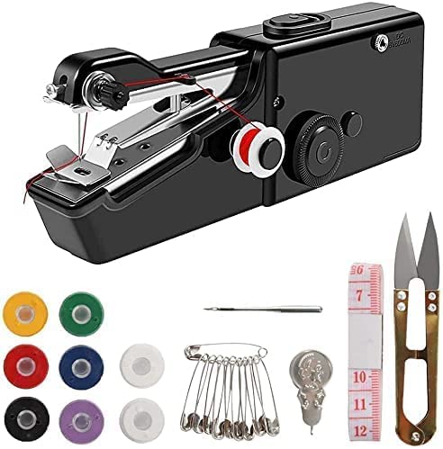 Handheld Sewing Machine Portable Mini Sewing Machine for Beginner Adult Electric Handy Sewing Machine for Quick Stitching